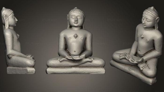Buddha figurines (Mahavira, STKBD_0088) 3D models for cnc